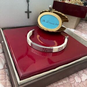 Esforcé Ancient Greek Jewelry/Bijoux Grec Bracelet/Gift Silver Stainless Steel